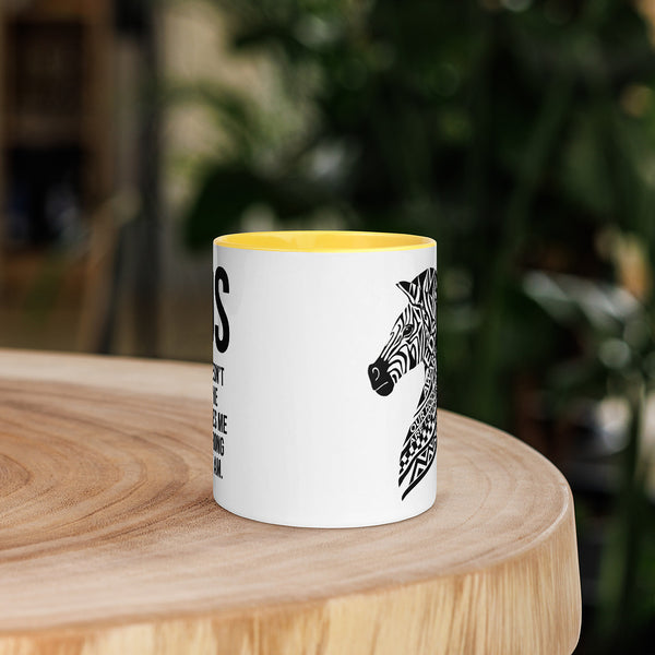 ILLTOCHILL EDS ehler danlos syndrome awareness gift Mug with Color Inside – Lifestyle 5 Front