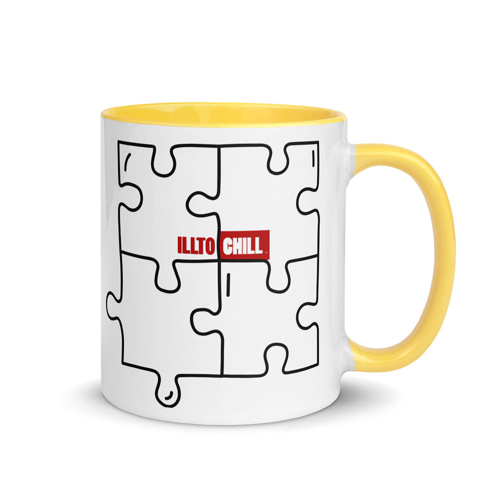 ILLTOCHILL Autism awareness neurodiversity gift  Mug with Color Inside – Flat Right