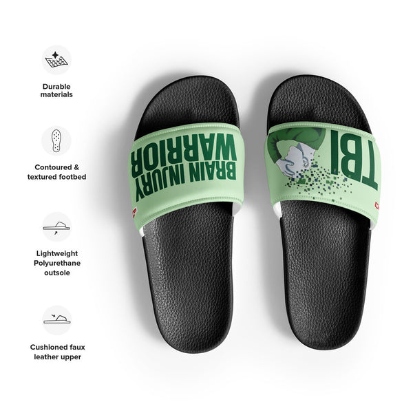 ILLTOCHILL TBI Support Men's Slides – Product specs Front (Tbi Support Men's Slides)
