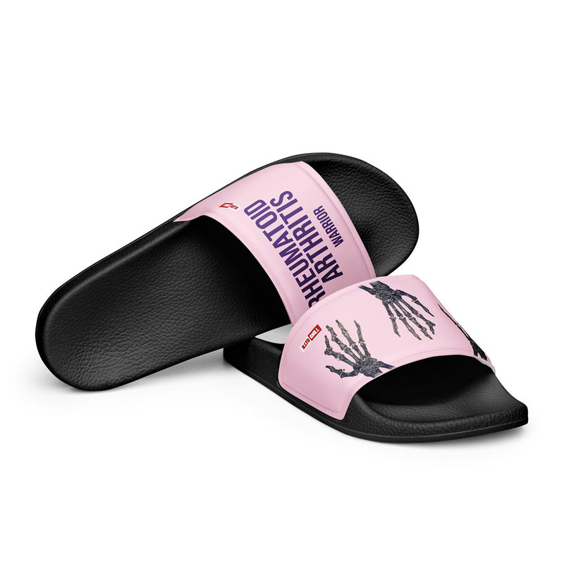ILLTOCHILL RA Awareness Women's Slides – Flat 4 Front (Ra Awareness Women's Slides)
