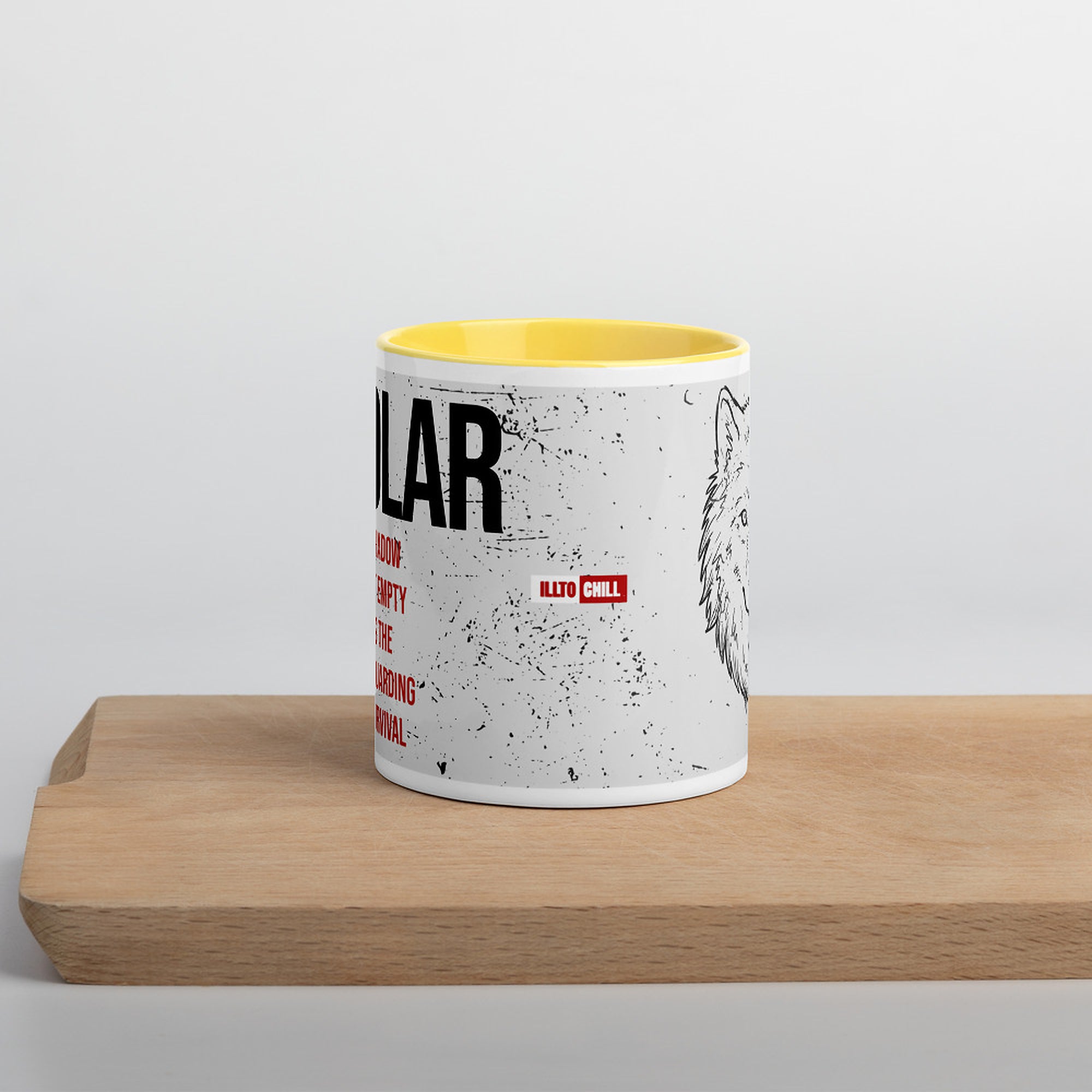 ILLTOCHILL Bipolar disorder gift Mug with Color Inside – Lifestyle Front