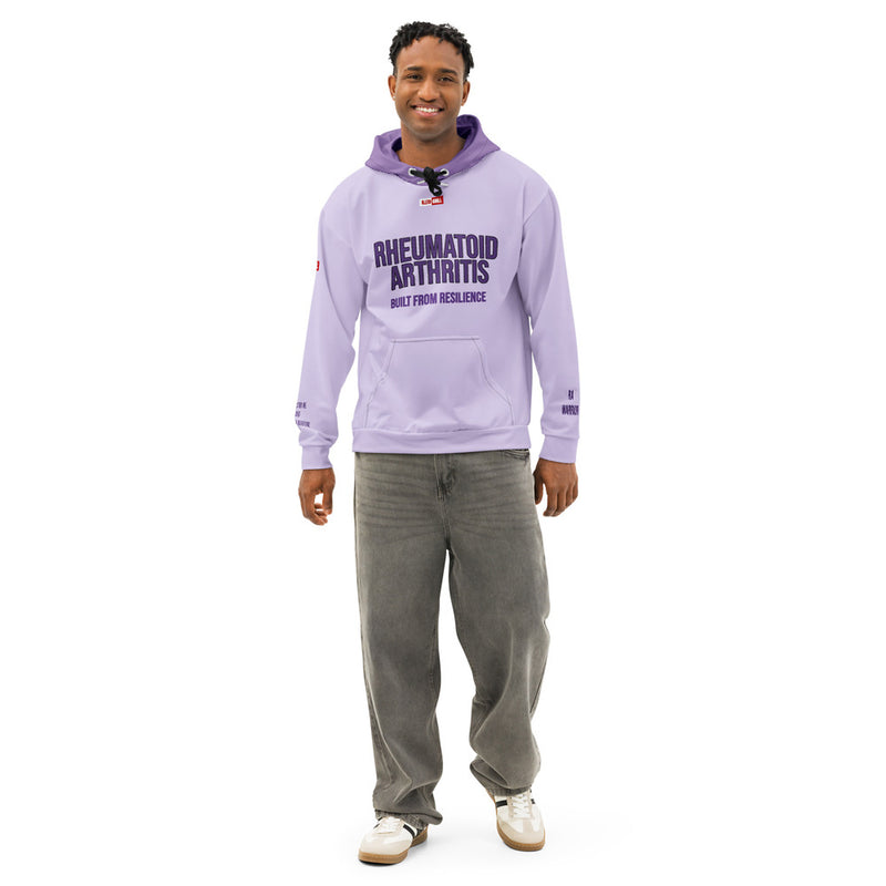 ILLTOCHILL RA awareness Rheumatoid Arthritis support gift Unisex cotton hoodie – Men's Front (Black)