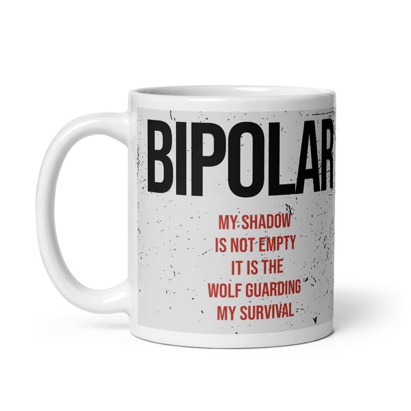 ILLTOCHILL Bipolar disorder gift White glossy mug – Default Handle on Left