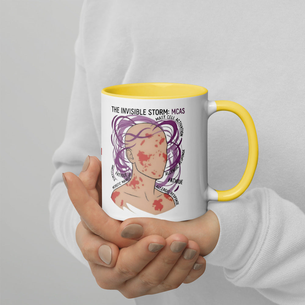 ILLTOCHILL MCAS awareness Mast cell activation syndrome gift Mug with Color Inside – Lifestyle 4 Right