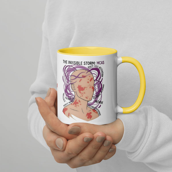 ILLTOCHILL MCAS awareness Mast cell activation syndrome gift Mug with Color Inside – Lifestyle 4 Right