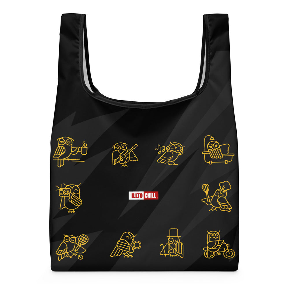 ILLTOCHILL Insomnia Night Owl  Shopping bag – Flat Back (Illtochill Insomnia Night Owl Shopping Bag)