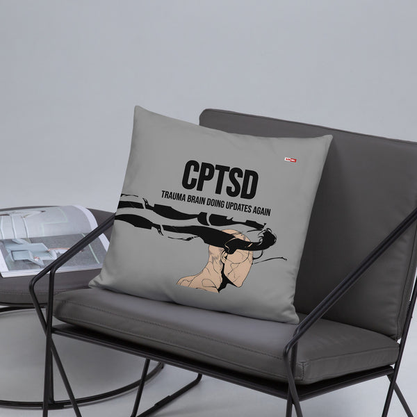 ILLTOCHILL C-PTSD Support Pillow – Lifestyle Front Lifestyle 5 (Black)