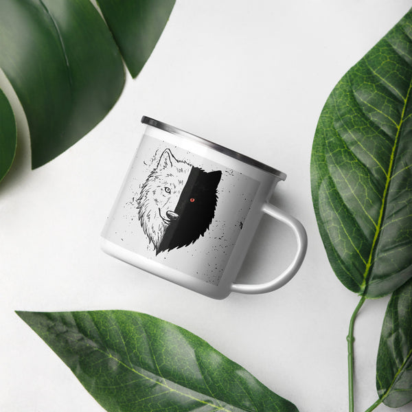 ILLTOCHILL Bipolar disorder gift Enamel Mug – Lifestyle Right