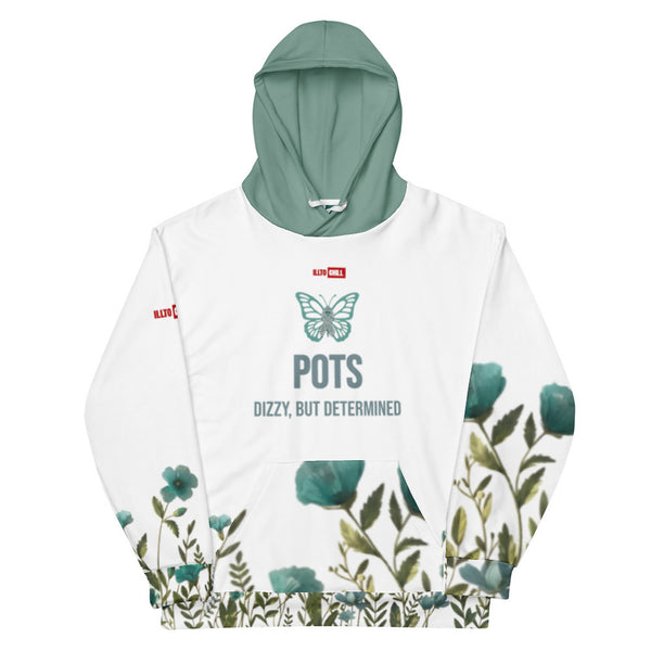 ILLTOCHILL POTS awareness heavyweight Unisex Hoodie – Flat Front (White)