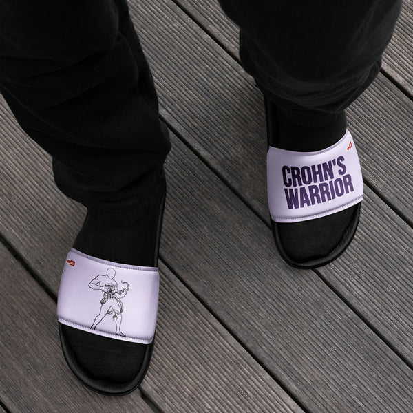 ILLTOCHILL Crohn's Disease Awareness Men's Slides – Men's Lifestyle Front (Crohn's Disease Awareness Men's Slides)