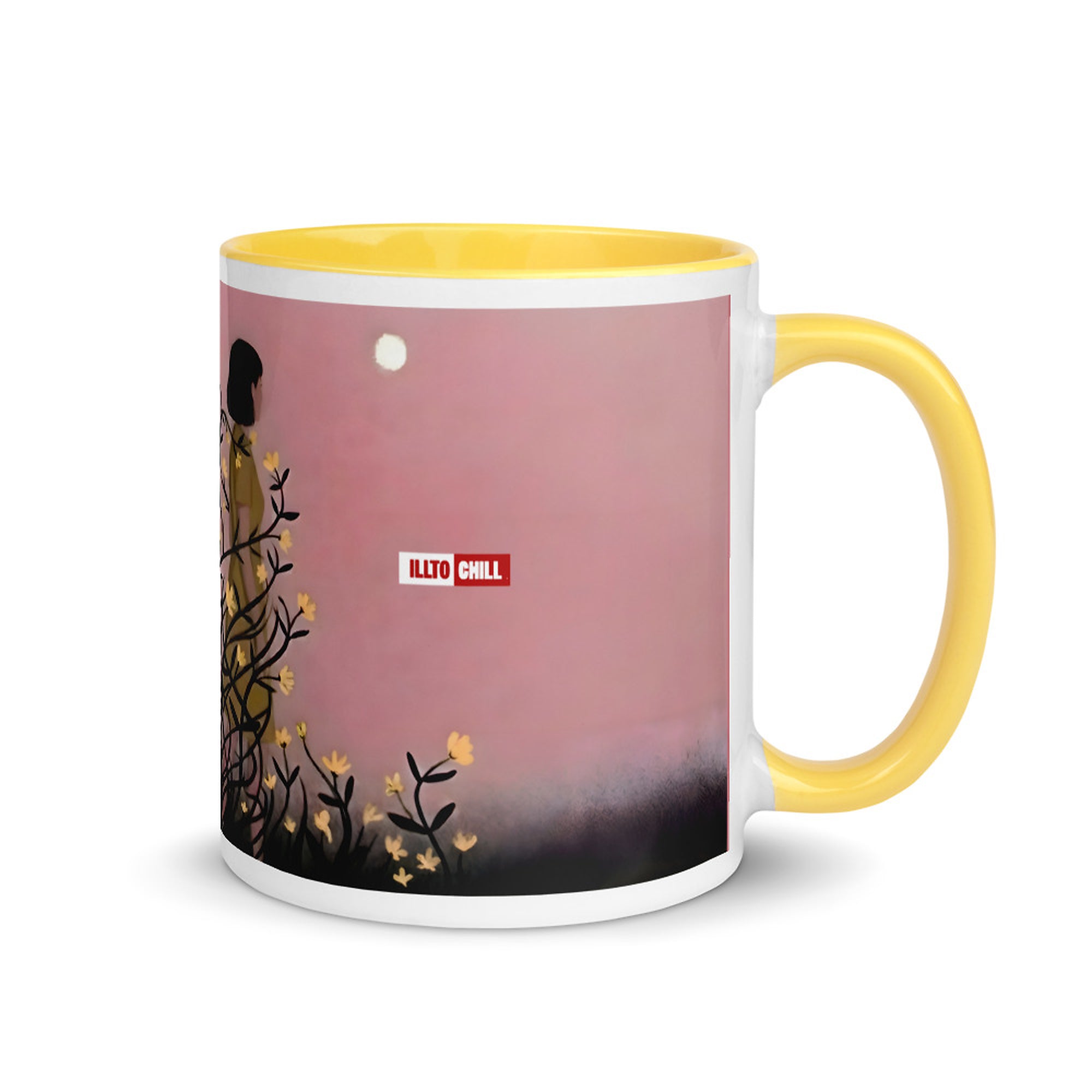 ILLTOCHILL Endometriosis awareness Endo warrior gift Mug with Color Inside – Flat Right