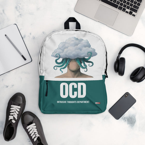 ILLTOCHILL OCD Awareness Backpack – Flat Lifestyle Front (Clear)