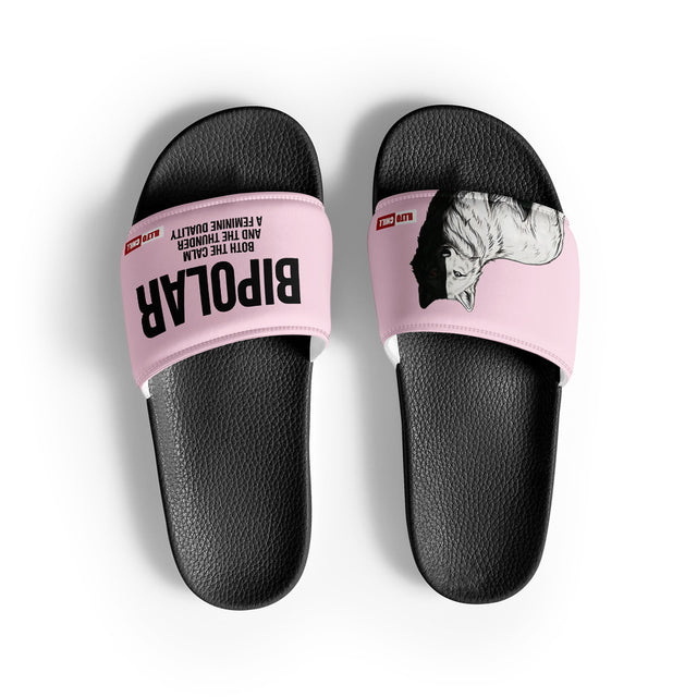 Bipolar Awareness Women’s Slides – Comfort Meets Identity Expression by ILLTOCHILL