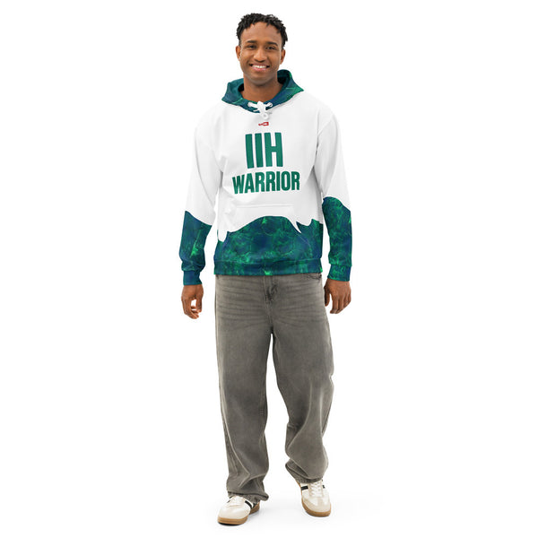 ILLTOCHILL IIH awareness Idiopathic Intracranial Hypertension support gift Unisex cotton hoodie – Men's Front (White)