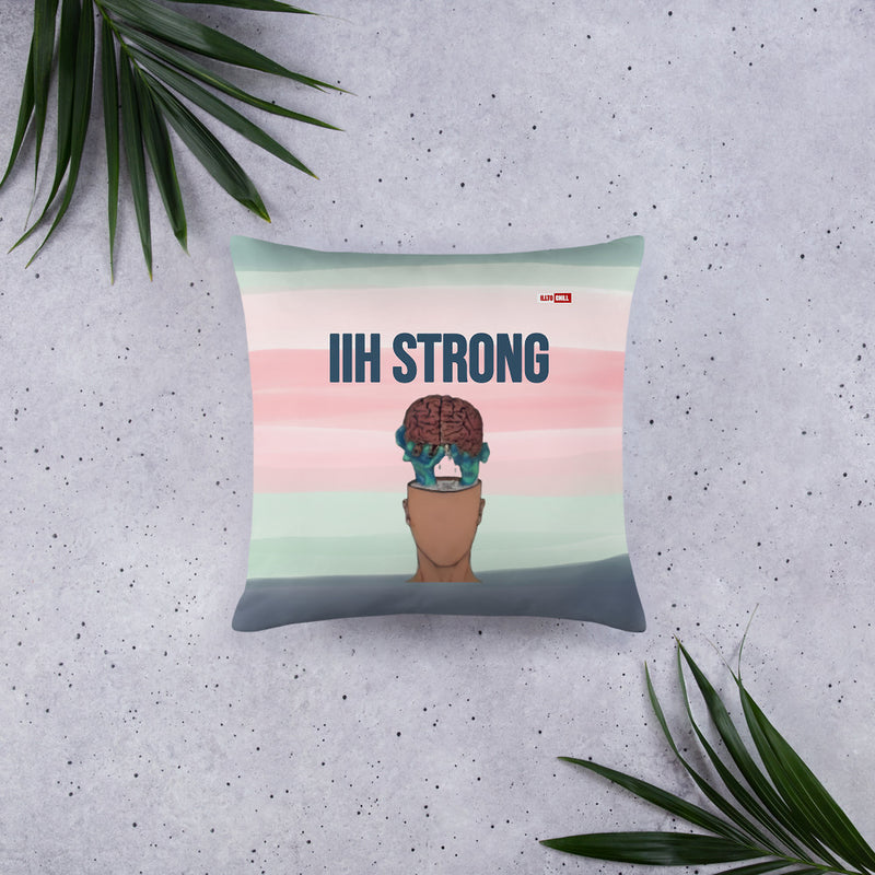 ILLTOCHILL IIH Awareness Pillow – Flat Lifestyle Front (Black)