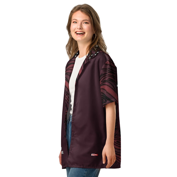 ILLTOCHILL Anxiety awareness Unisex button shirt – Women's 2 Left Front (Black)