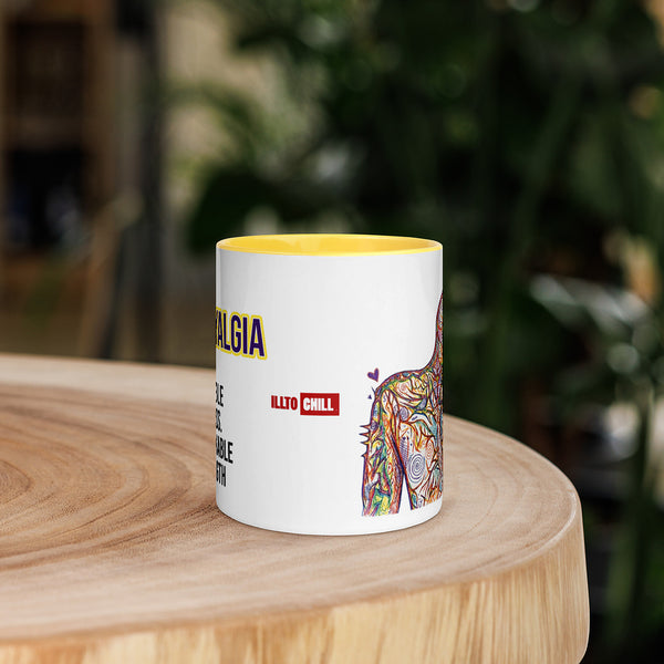 ILLTOCHILL Fibromyalgia awareness fibro gift Mug with Color Inside – Lifestyle 5 Front