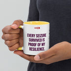 ILLTOCHILL Epilepsy awareness and support gift Mug with Color Inside – Lifestyle 3 Left