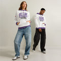ILLTOCHILL Crohn's disease awareness and support gift unisex cotton hoodie – Duet Front (White)