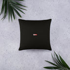 ILLTOCHILL Endometriosis Awareness Pillow – Flat Lifestyle Back (Black)