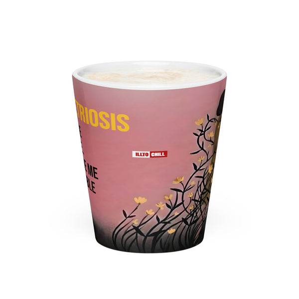ILLTOCHILL Endometriosis awareness Endo warrior gift Latte mug – Flat 2 Front