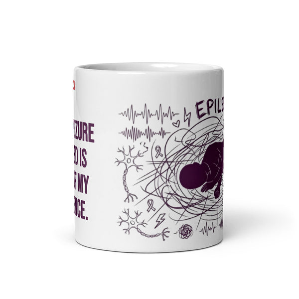 ILLTOCHILL Epilepsy awareness and support gift White glossy mug – Default Front view