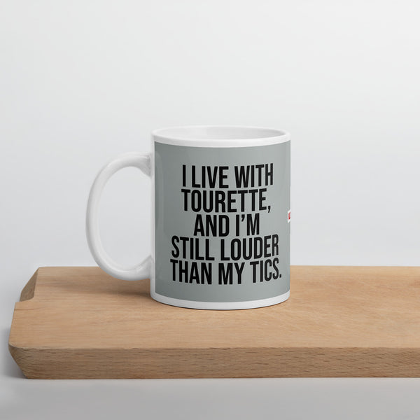 ILLTOCHILL Tourette syndrome awareness TS gift White glossy mug – Environment Cutting board