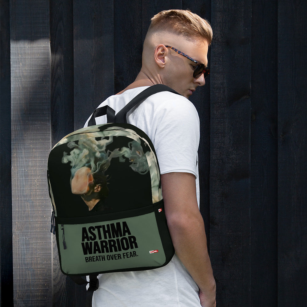ILLTOCHILL Asthma Support Backpack – Men's Lifestyle Front (Black)