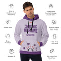 ILLTOCHILL Chronic Migraine awareness and support gift Heavyweight Unisex Hoodie – Product specs Front (Black)