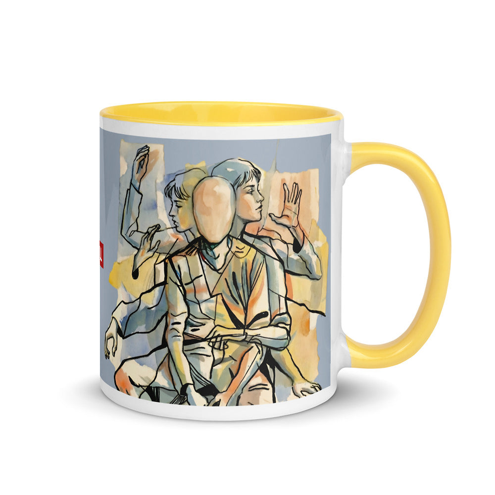 ILLTOCHILL Tourette syndrome awareness TS gift Mug with Color Inside – Flat Right