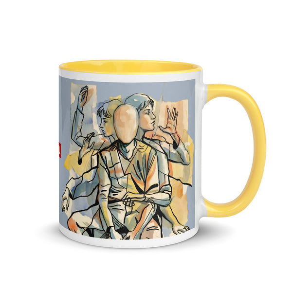 ILLTOCHILL Tourette syndrome awareness TS gift Mug with Color Inside – Flat Right