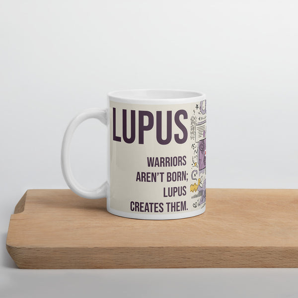 ILLTOCHILL Lupus awareness gift White glossy mug – Environment Cutting board