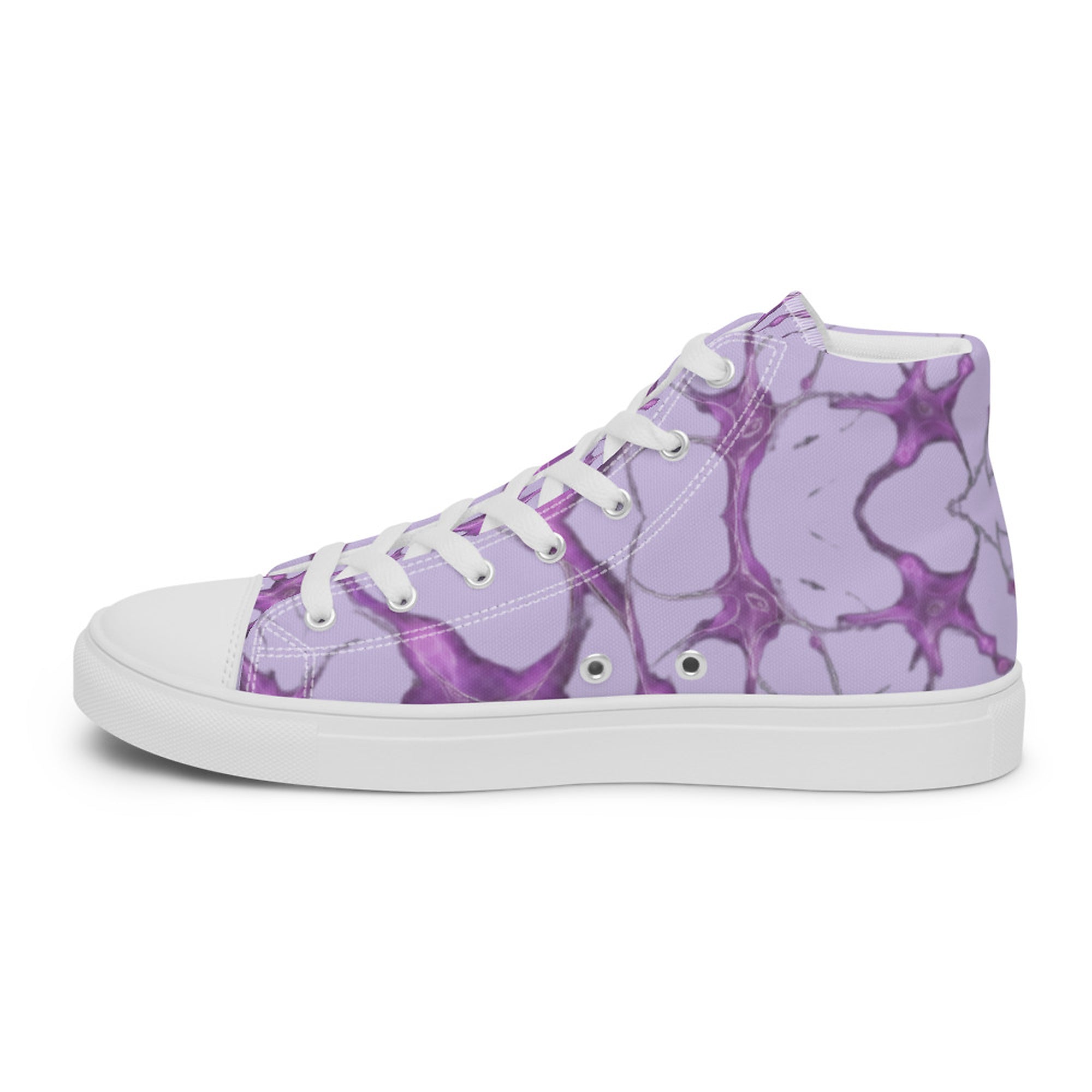 ILLTOCHILL MCAS awareness Mast cell activation syndrome gift men’s high top canvas shoes – Flat 2 Right Inside