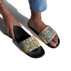 ILLTOCHILL Tourette's Syndrome Awareness Men's Slides – Men's Lifestyle 2 Right Front (Tourette's Syndrome Awareness Men's Slides)