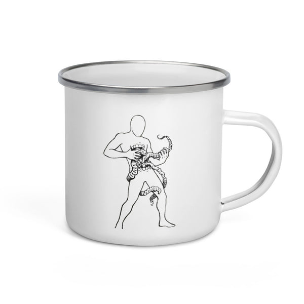 ILLTOCHILL Crohn's disease awareness and support gift Enamel Mug – Default Right