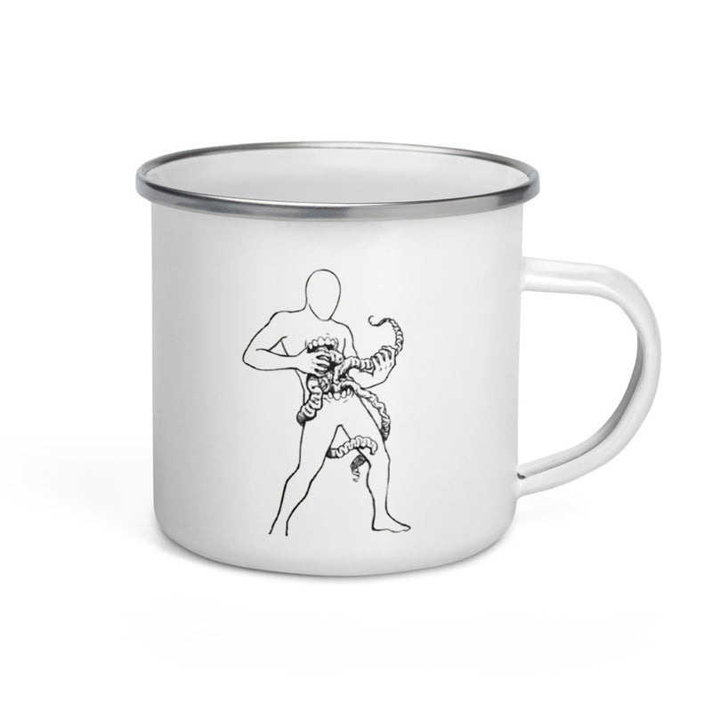 ILLTOCHILL Crohn's disease awareness and support gift Enamel Mug – Default Right