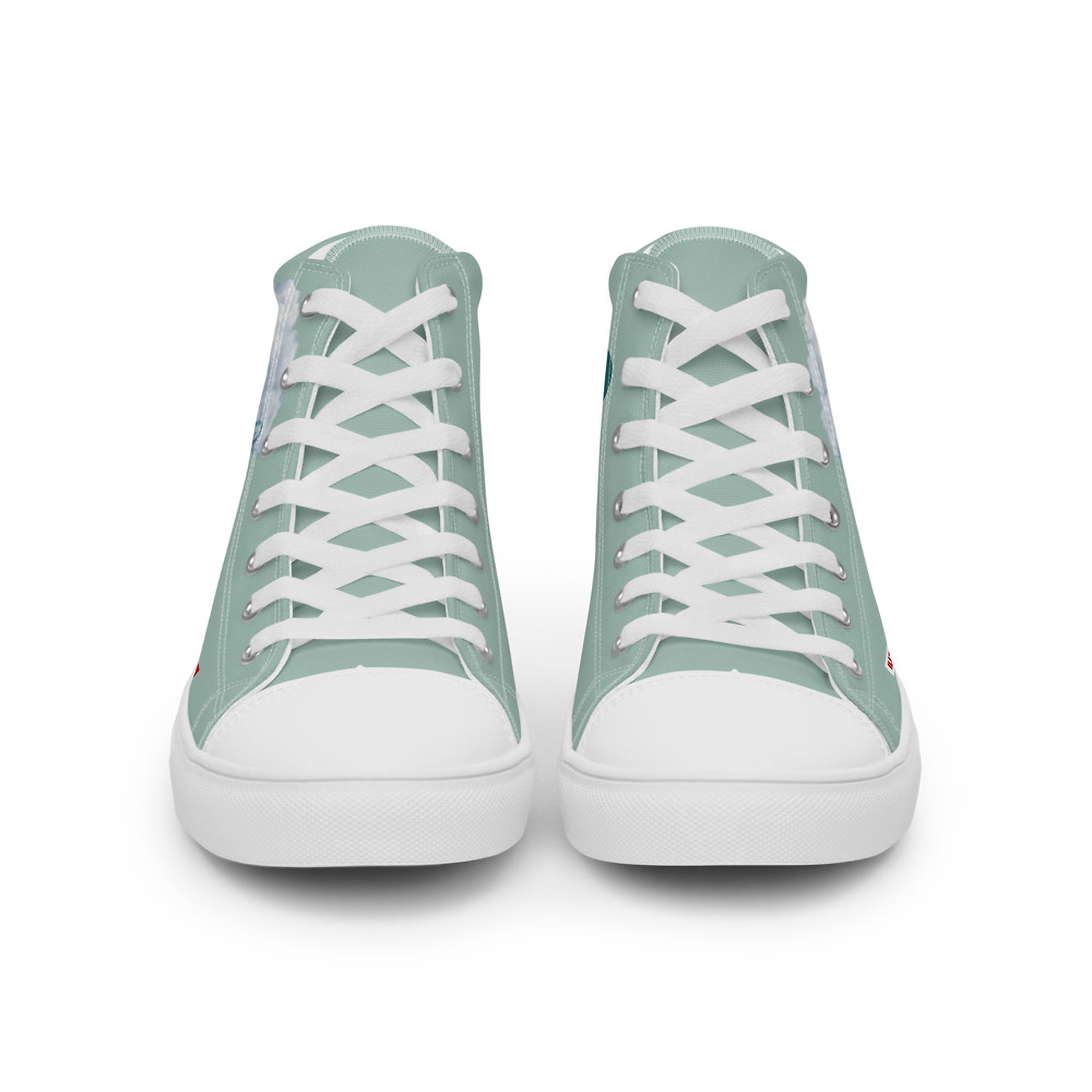 ILLTOCHILL OCD awareness Obsessive-Compulsive Disorder gift Men’s high top canvas shoes – Flat Front
