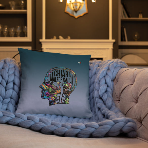 ILLTOCHILL CM Chiari Malformation awareness gift Pillow – Lifestyle Front Lifestyle 3 (Black)