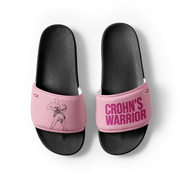 ILLTOCHILL Crohn's Disease Awareness Women's Slides – Flat Front 2 (Crohn's Disease Awareness Women's Slides)