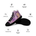 ILLTOCHILL MCAS Awareness Women's High Top Shoes – Product specs Left (Mcas Awareness Women's High Top Shoes)