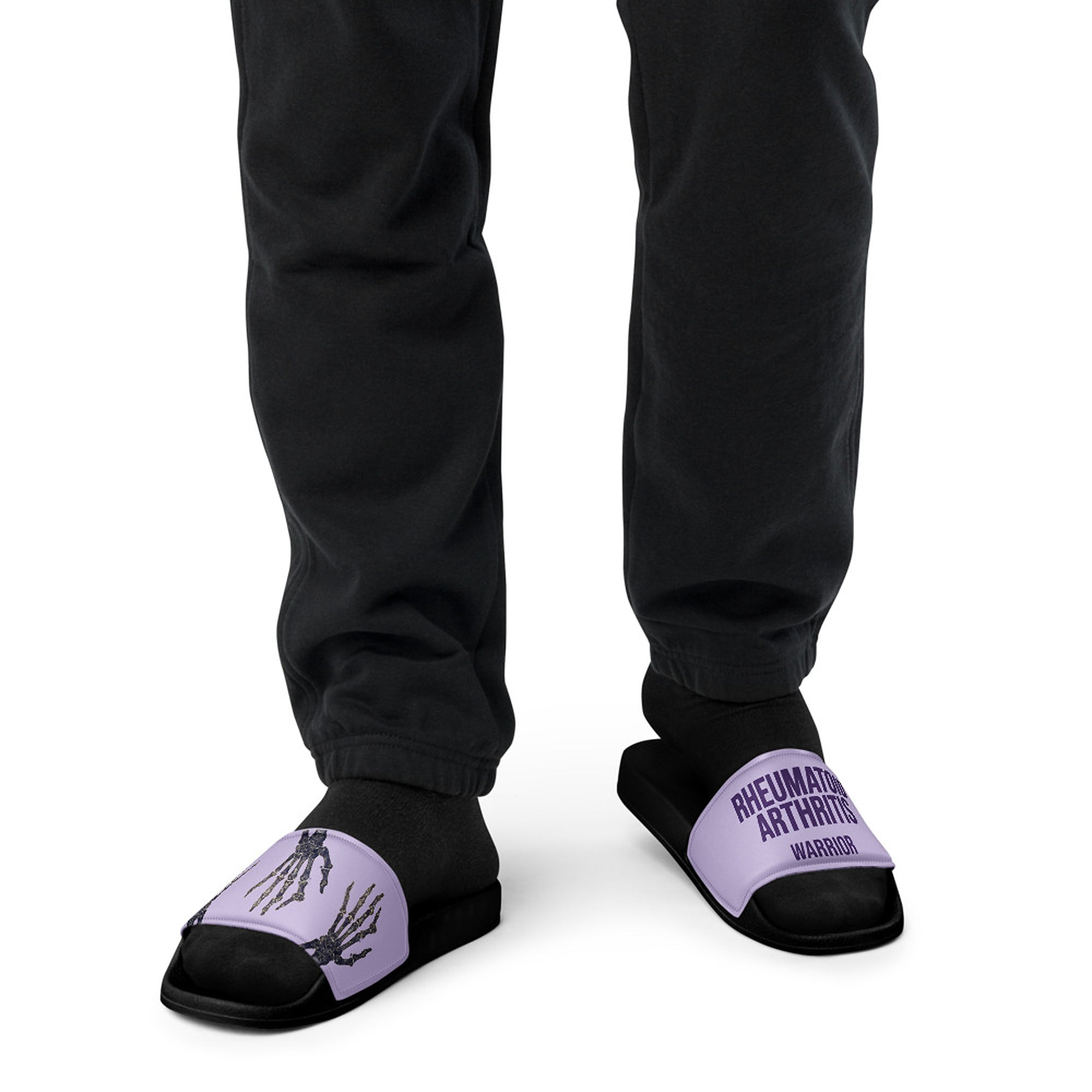 ILLTOCHILL RA Awareness Men's Slides – Men's Front (Ra Awareness Men's Slides)