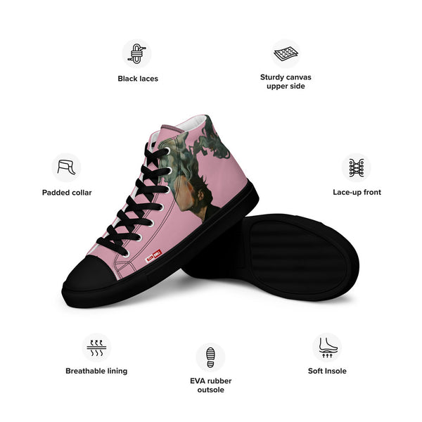 ILLTOCHILL Asthma Support Women's High Top Shoes – Product specs Left (Asthma Support Women's High Top Shoes)