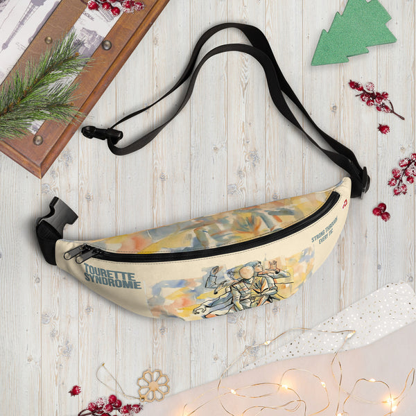 ILLTOCHILL Tourette's Syndrome Awareness Fanny Pack – Holiday season Front