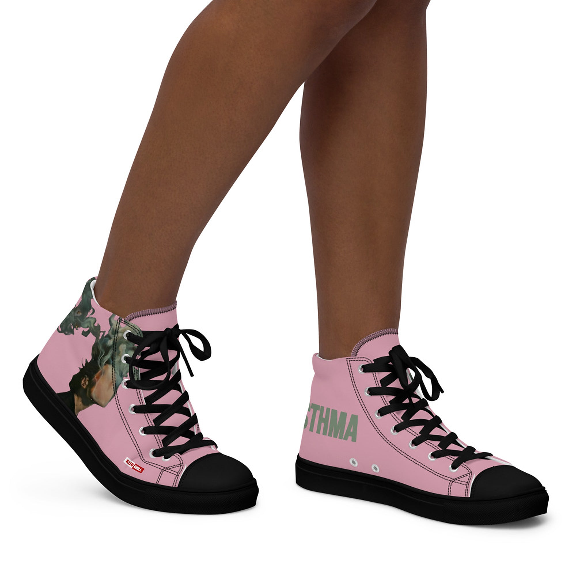 ILLTOCHILL Asthma Support Women's High Top Shoes – Women's Right (Asthma Support Women's High Top Shoes)