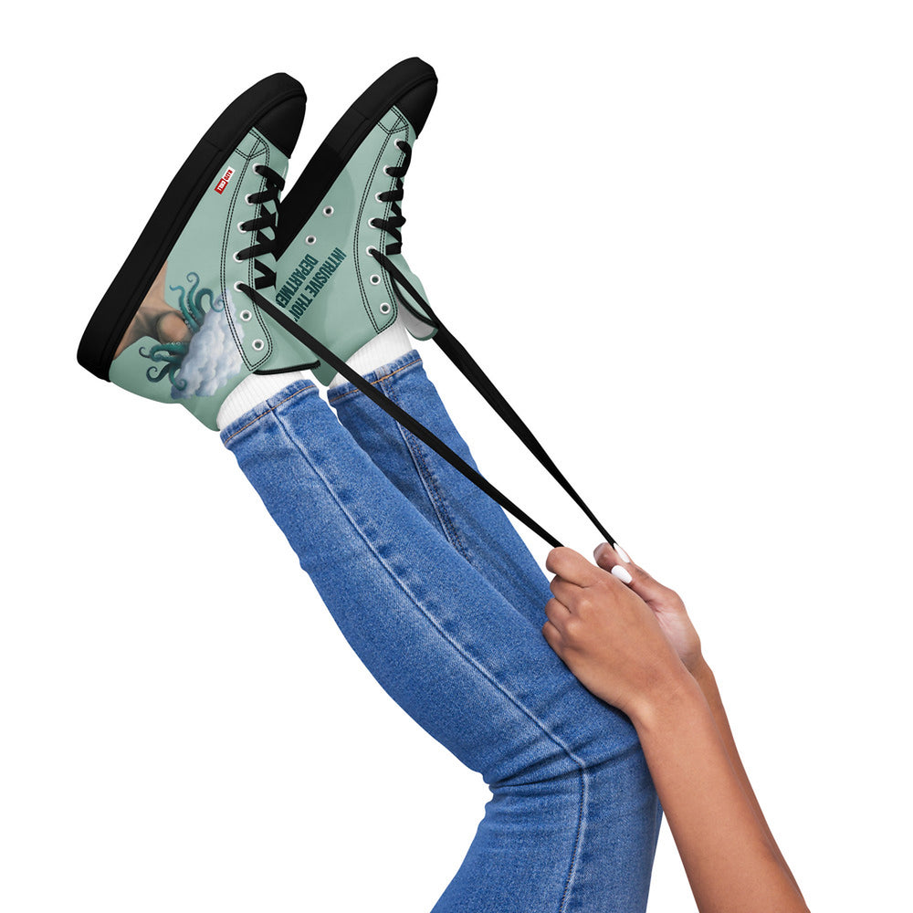 ILLTOCHILL OCD Awareness Women's High Top Shoes – Women's Lifestyle 2 Right (Ocd Awareness Women's High Top Shoes)