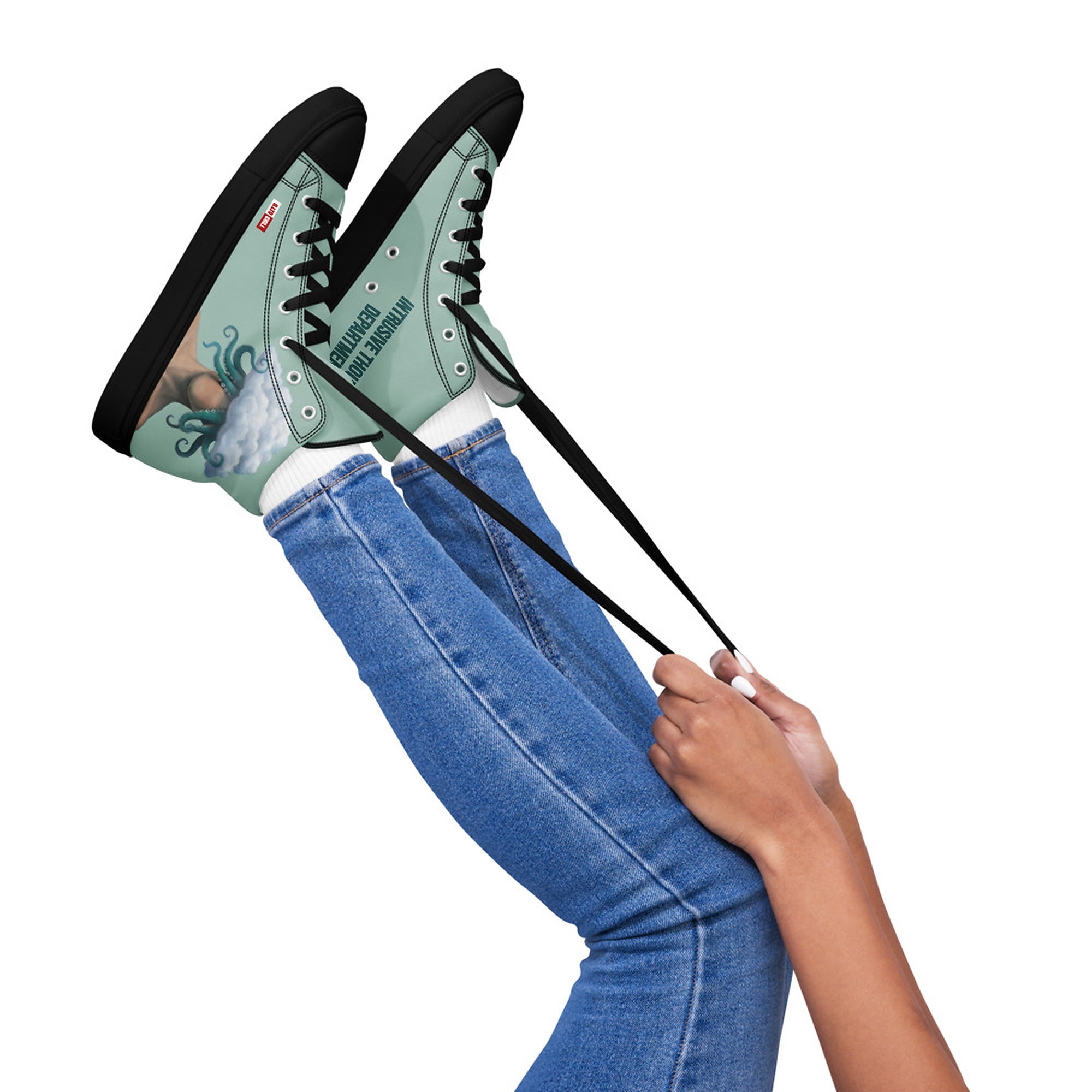 ILLTOCHILL OCD Awareness Women's High Top Shoes – Women's Lifestyle 2 Right (Ocd Awareness Women's High Top Shoes)