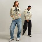 ILLTOCHILL Adhd Attention deficit awareness gift Unisex cotton hoodie – Duet Front (Black)