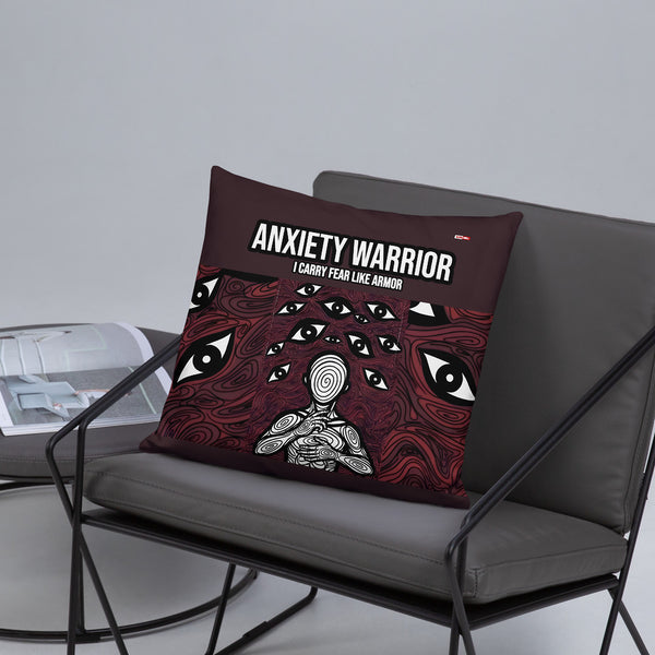ILLTOCHILL Anxiety Awareness Pillow – Lifestyle Front Lifestyle 5 (Black)