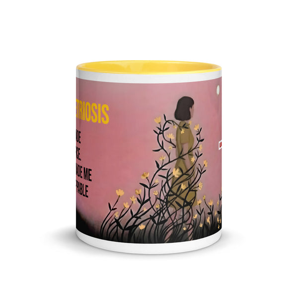 ILLTOCHILL Endometriosis awareness Endo warrior gift Mug with Color Inside – Flat Front