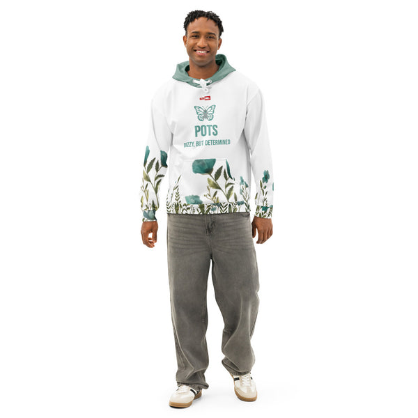 ILLTOCHILL POTS awareness gift Unisex cotton hoodie – Men's Front (White)